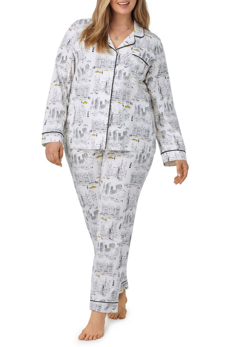 Print Jersey Pajamas, Alternate, color, CITY THAT NEVER SLEEPS