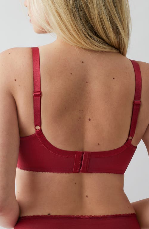 Wacoal Retro Chic Full Figure Underwire Bra In Red