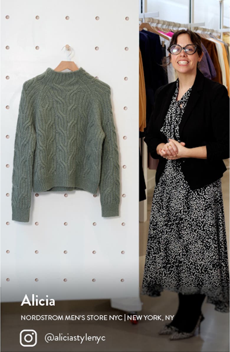 Twisted Chain Mock Neck Sweater, sales video thumbnail