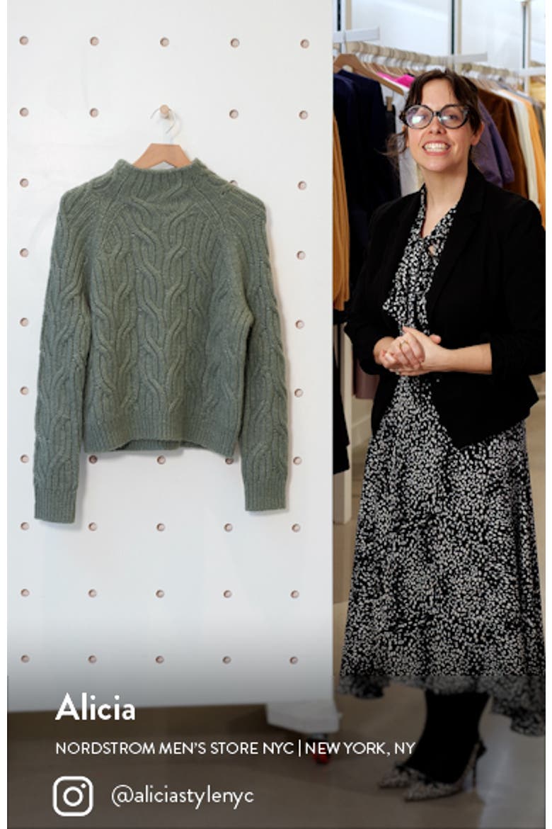 Twisted Chain Mock Neck Sweater video