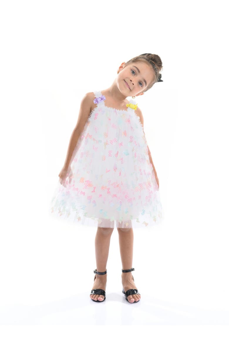 Mimi Tutu Ombre Butterfly Dress, Main, color, White