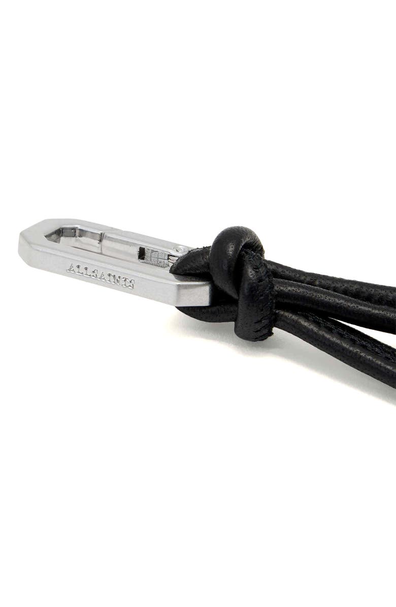AllSaints Cowboy Boot Key Ring, Alternate, color, Black