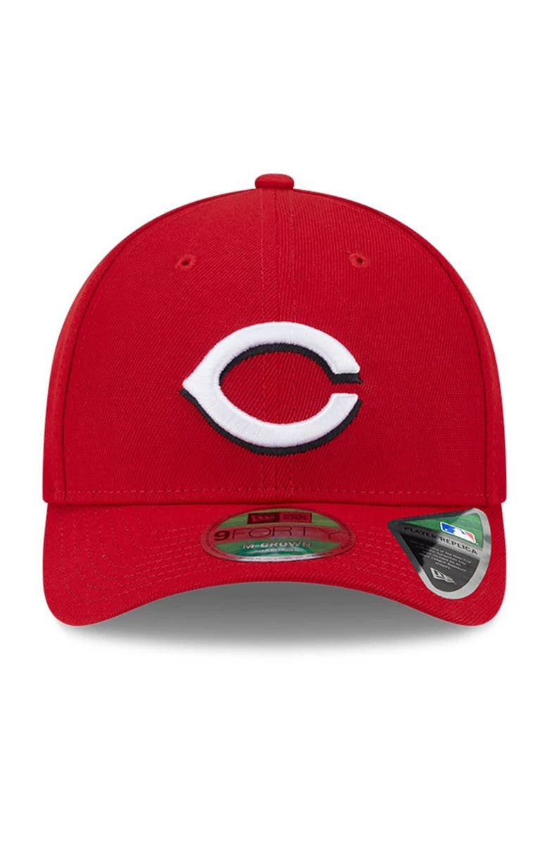 New Era Men's New Era Red Cincinnati Reds Player Replica 9FORTY Adjustable Hat, Alternate, color, Red