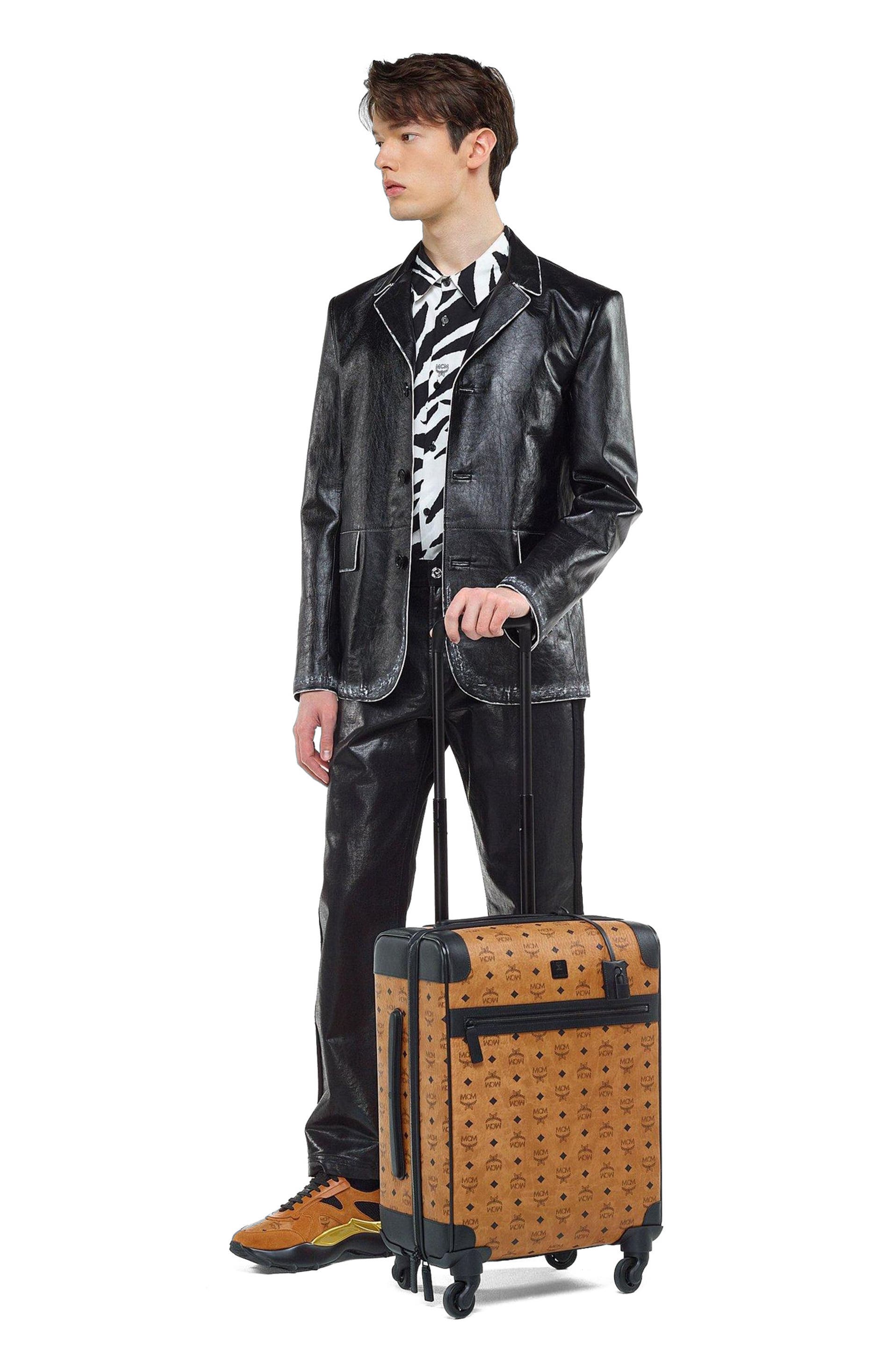 MCM Ottomar Trolley in Visetos, Alternate, color, Brown