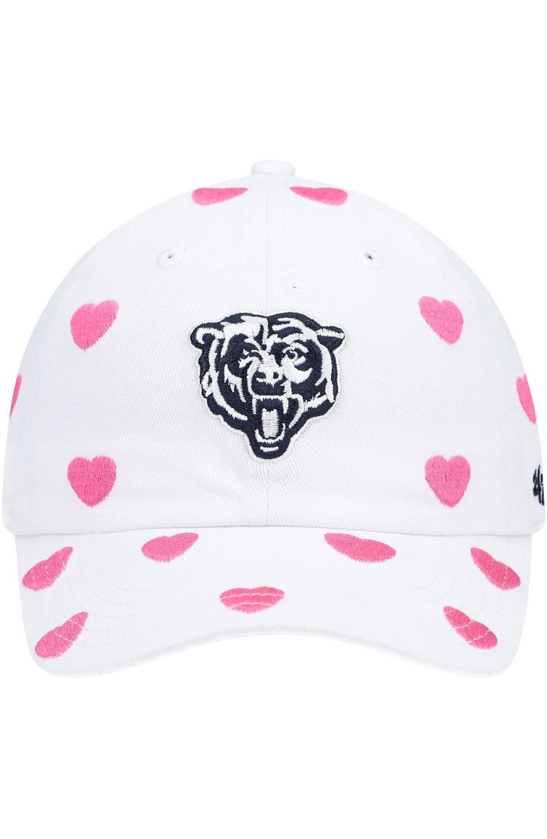 '47 Toddler Girls '47 White Chicago Bears Surprise Clean Up Adjustable Hat, Alternate, color, 