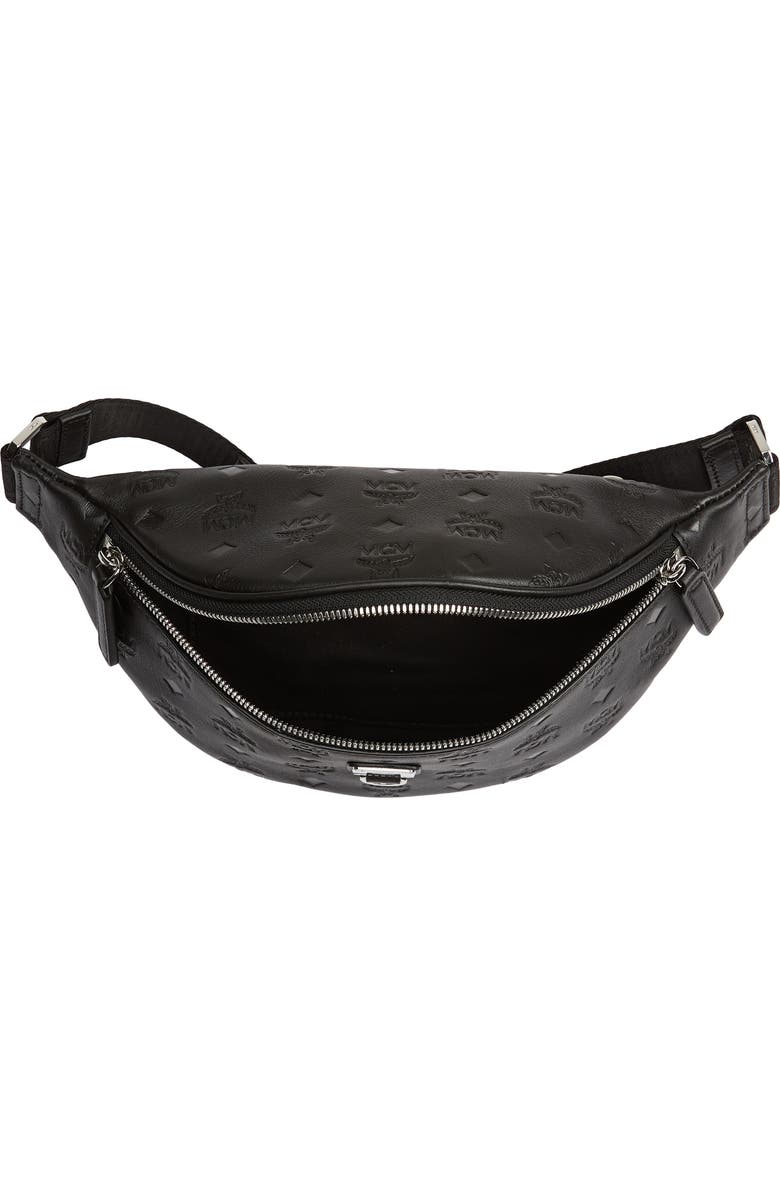 MCM Fursten Visetos Leather Belt Bag, Alternate, color,