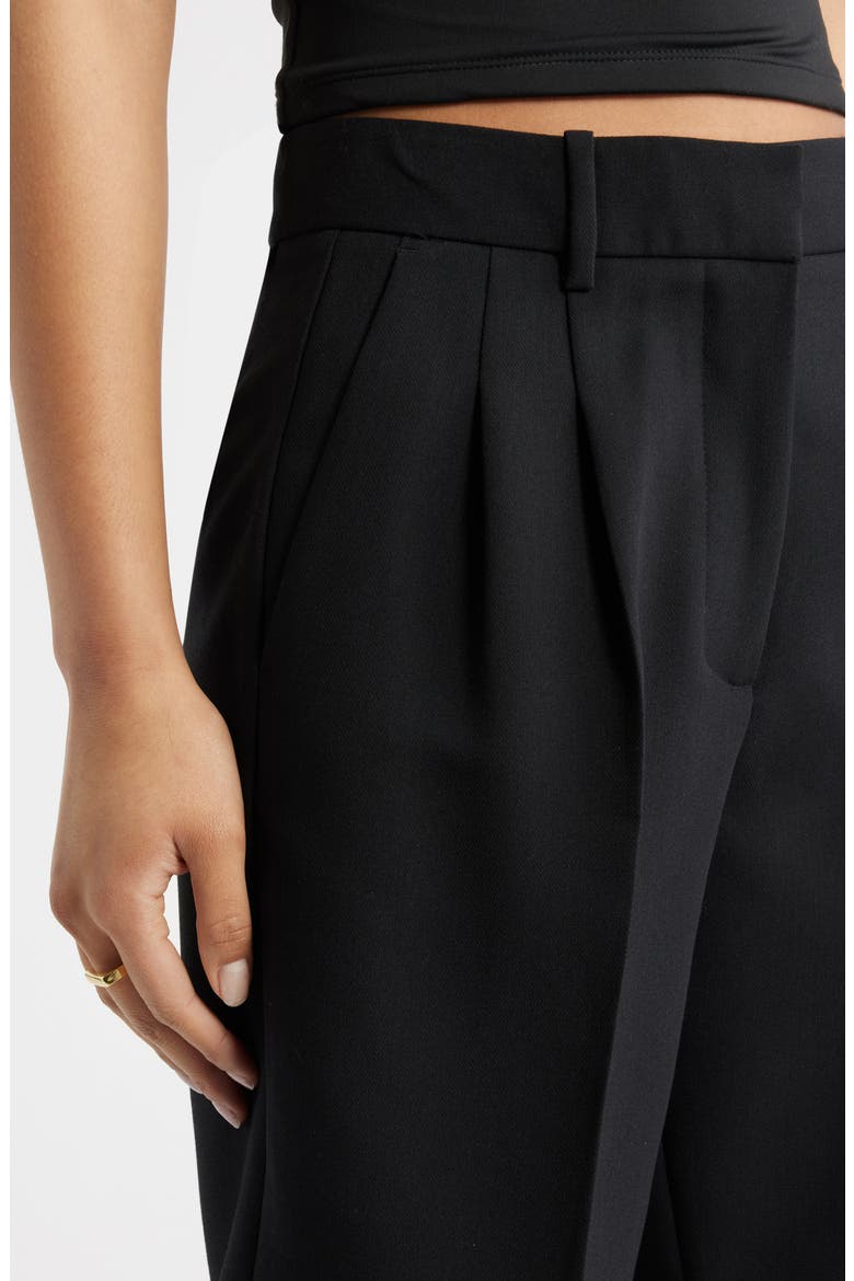 The Icon High Rise Bermuda Shorts, Alternate, color, BLACK
