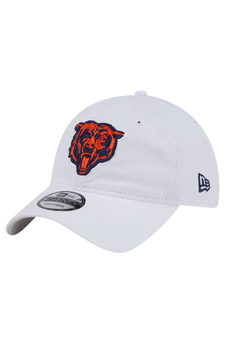 New Era Men's New Era White Chicago Bears Main 9TWENTY Adjustable Hat, Main, color, 
