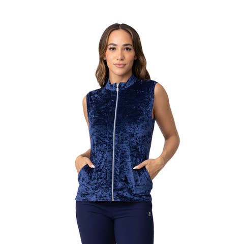Crushed Velvet Womens Golf Vest