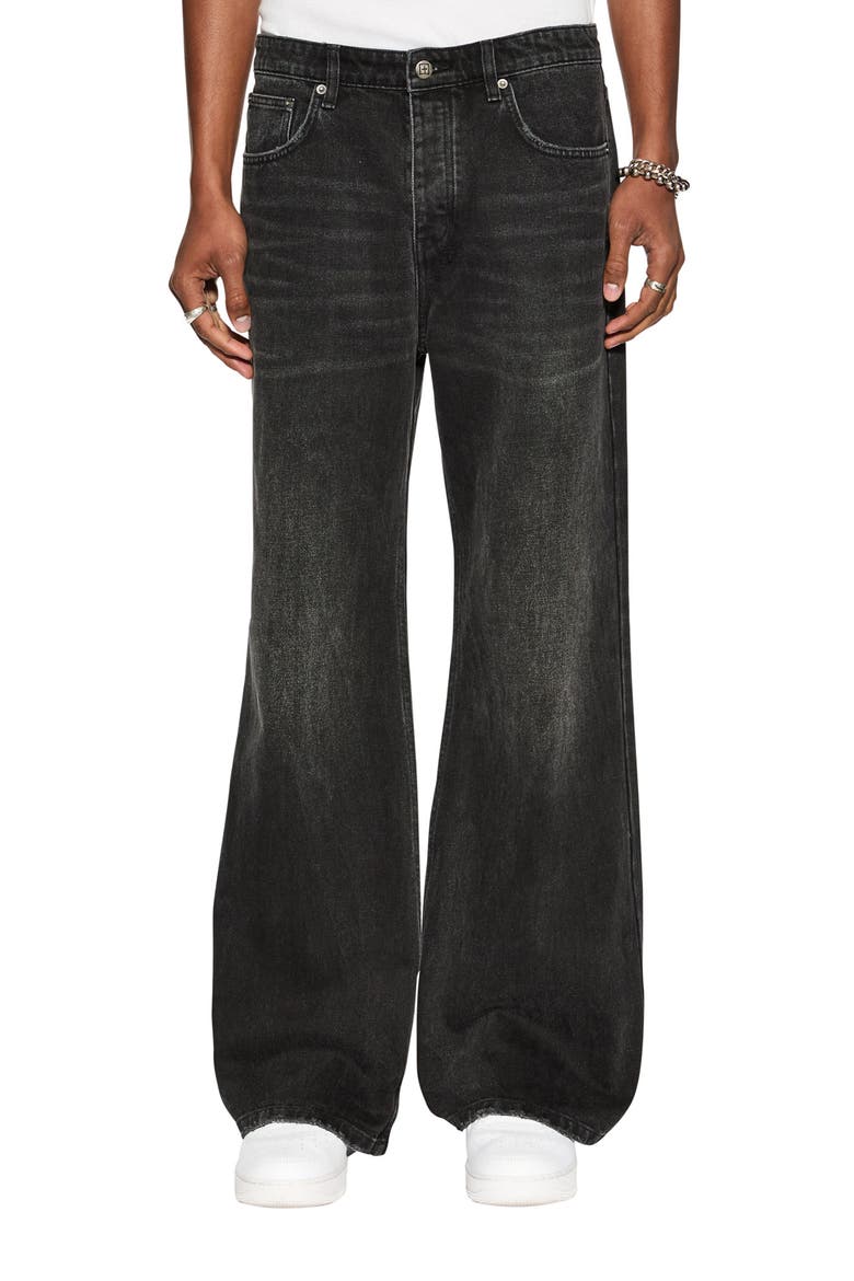 Bronko Emblem Bootcut Jeans, Main, color, DENIM