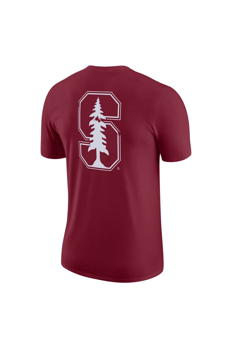 Men's Nike Cardinal Stanford Cardinal Distressed Print Cotton Vault T-Shirt, Alternate, color, Cardinal