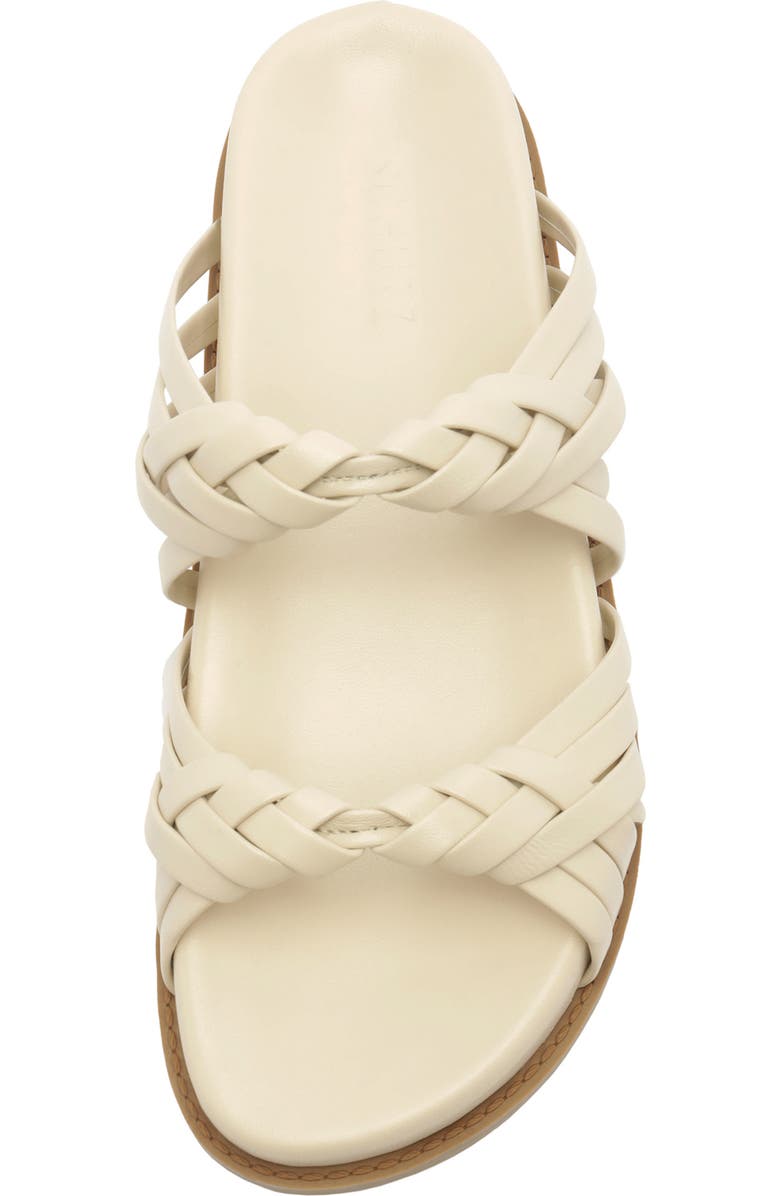 Schutz Tara Sporty Braided Sandal, Alternate, color, Sugar White