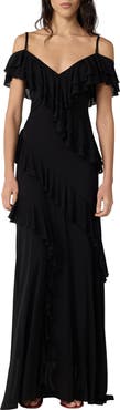 Diane von Furstenberg Sofia Cold Shoulder Gown
