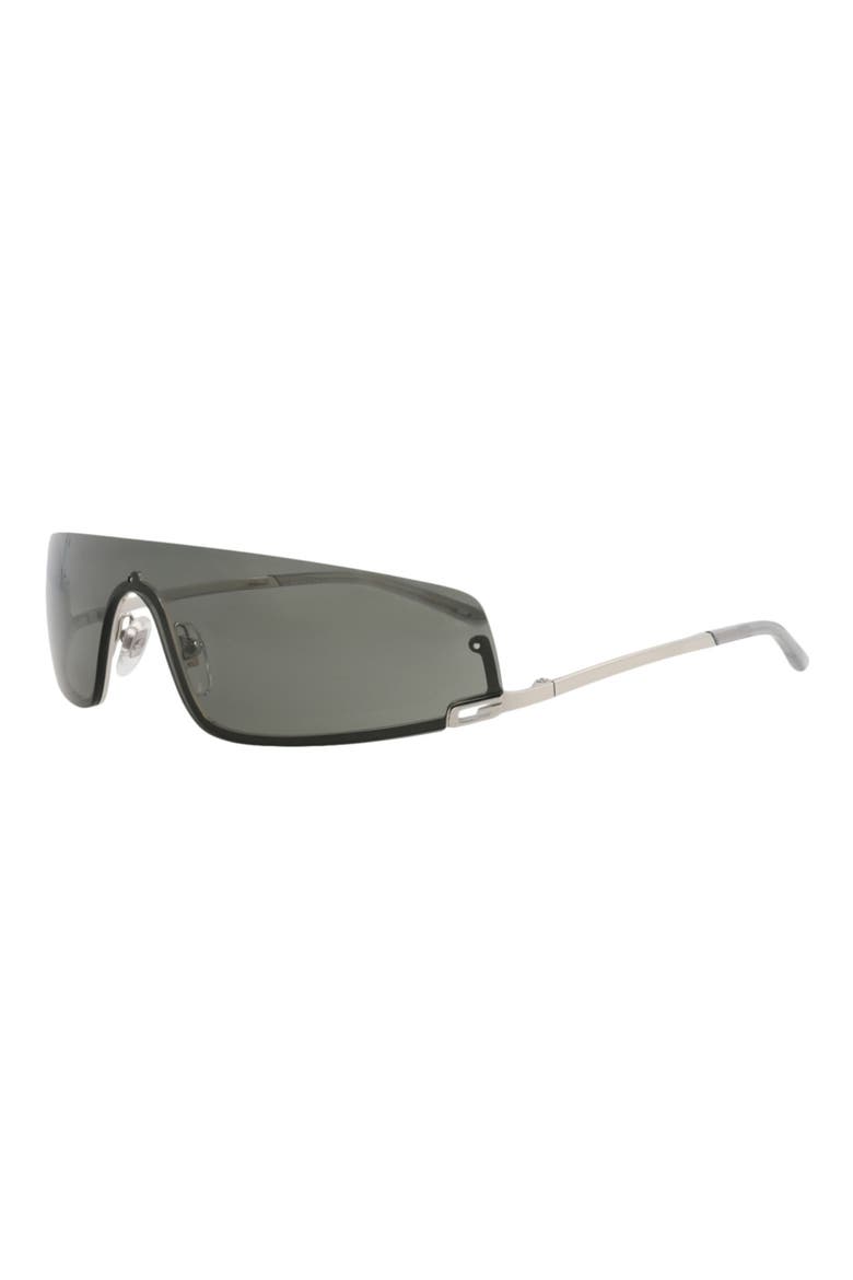 52mm Rectangular Sunglasses, Alternate, color, SILVER SILVER GREY