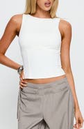 Princess Polly Georgetta Fitted Crop Tank