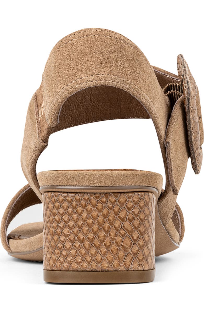 Donald Pliner Oversize Buckle Slingback Sandal, Alternate, color, Tobacco