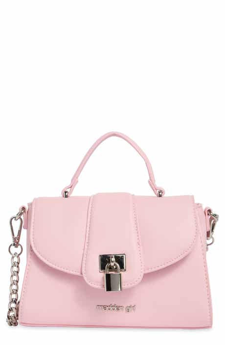 Faux Leather Top Handle Bag