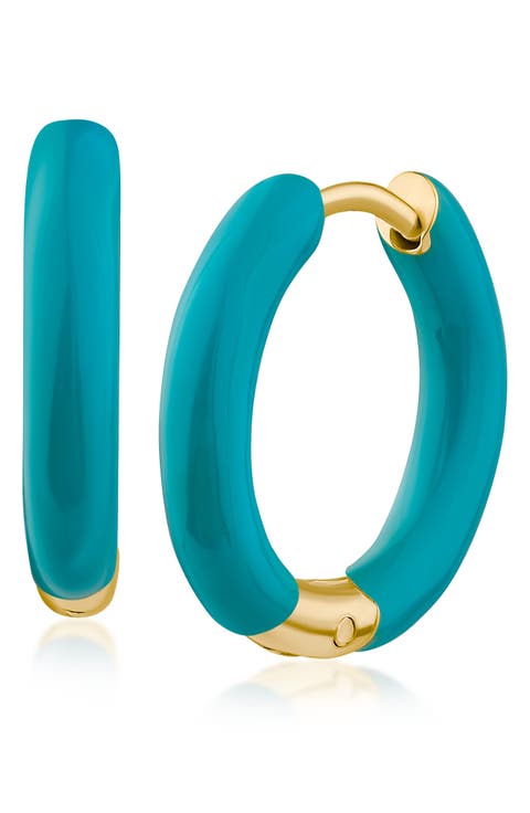 Small Enamel Hoop Earrings (Nordstrom Exclusive)