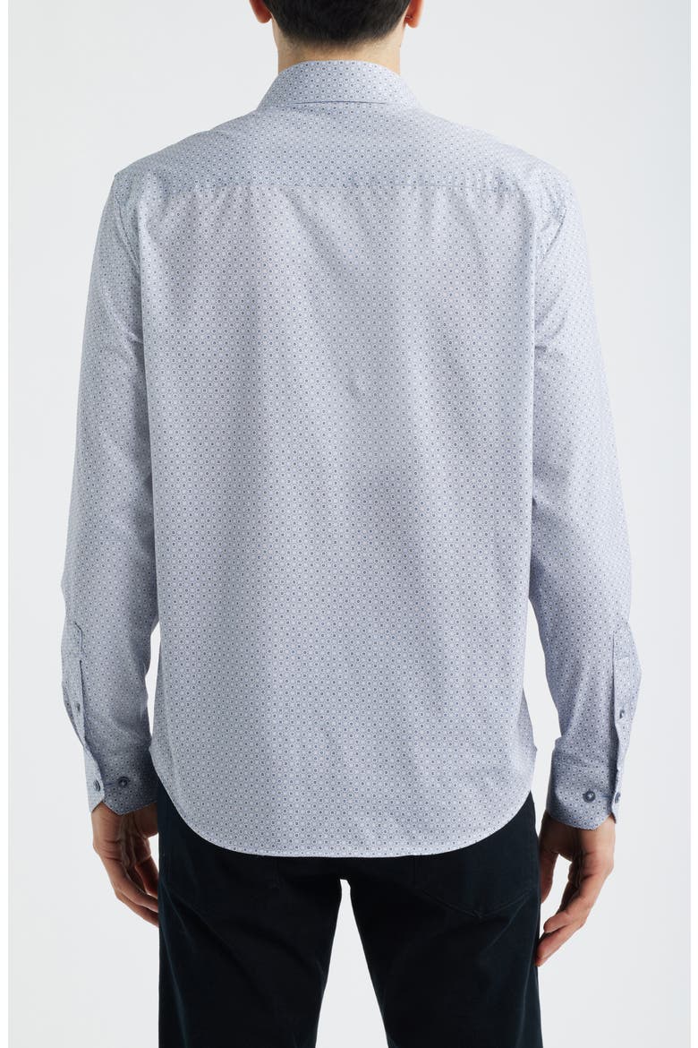 James OoohCotton® Dot Print Button-Up Shirt, Alternate, color, AIR BLUE