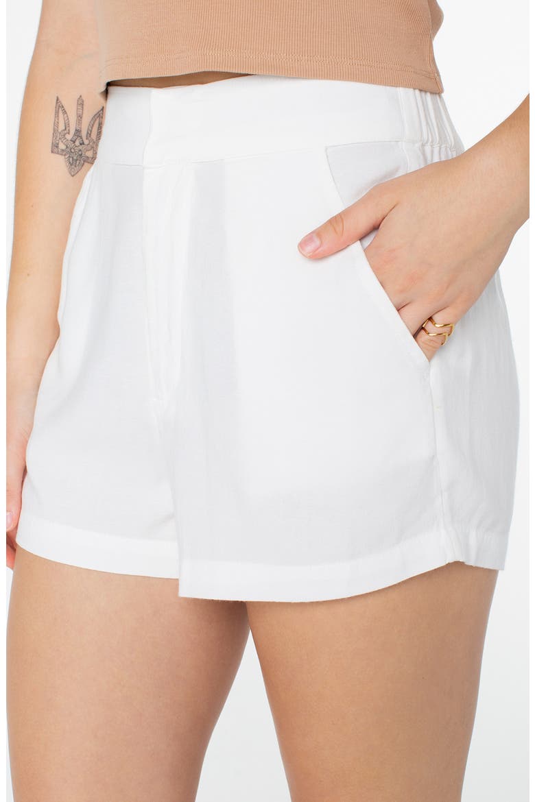 Maui Sessions High Waist Shorts, Alternate, color, SNOW WHITE