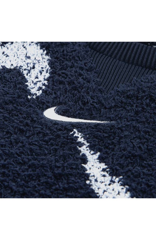 Nike Swoosh Bouclé Jacquard Romper In Blue