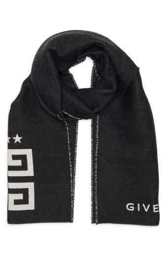 Givenchy Reversible Intarsia 4G Wool & Silk Scarf
