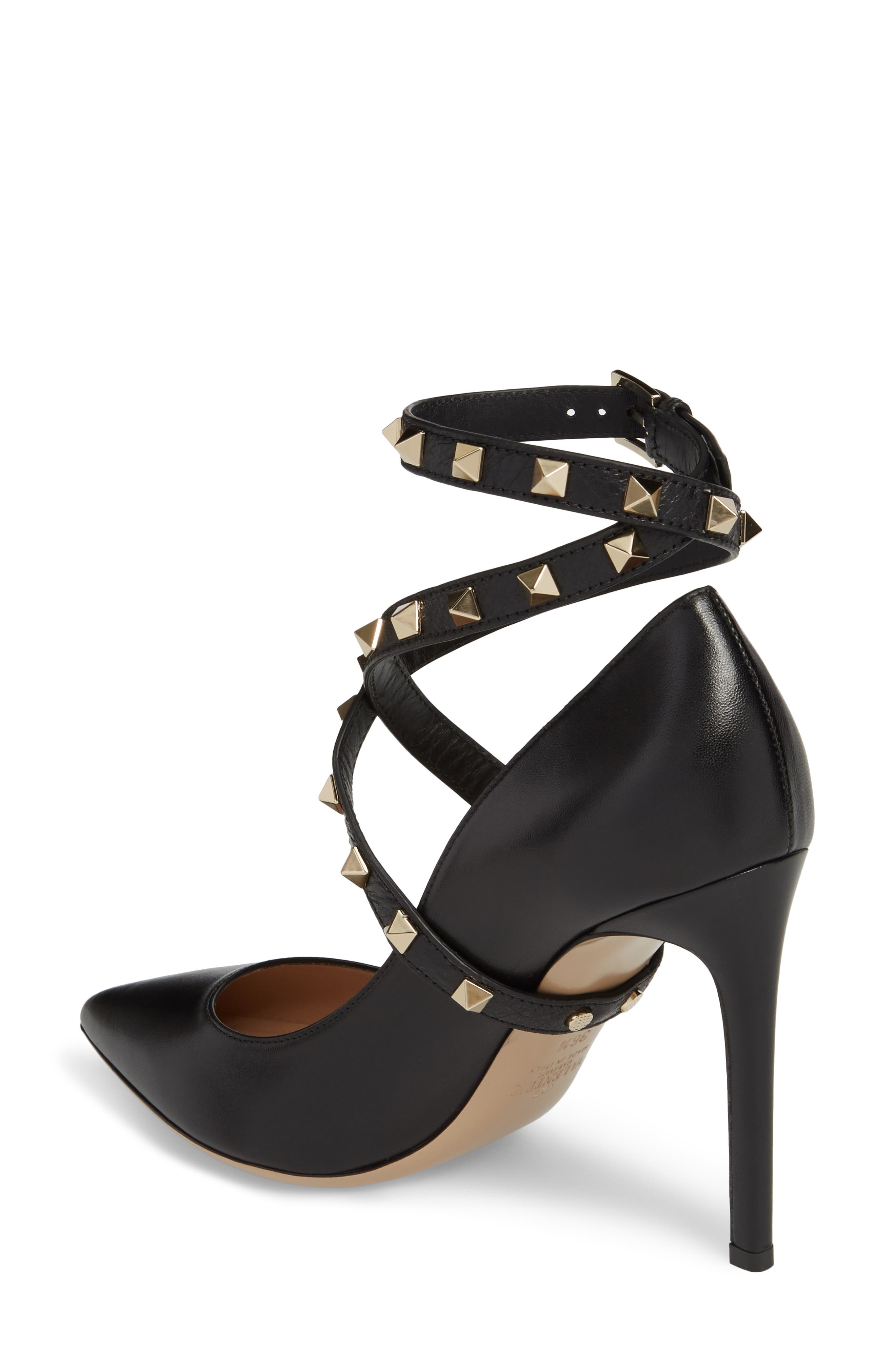 Valentino Garavani Rockstud Wrap Pump, Alternate, color, 