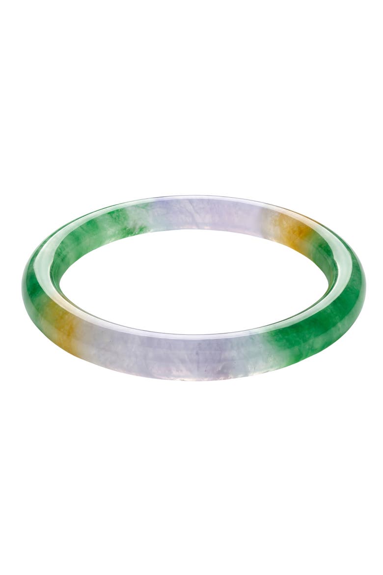 Lavender Field Multicolor Jade Stone Bangle, Main, color, Multicolor