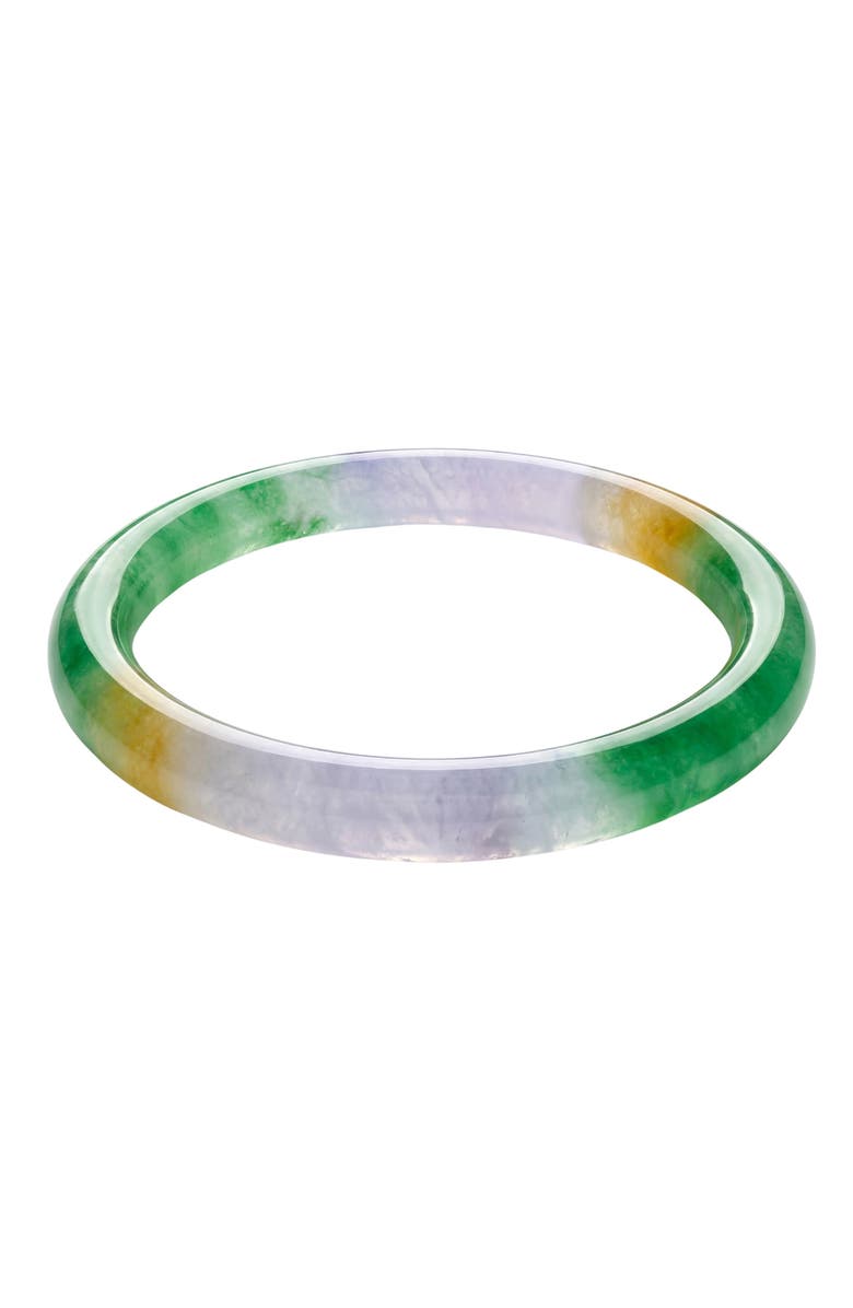 seree Lavender Field Multicolor Jade Stone Bangle, Main, color, Multicolor