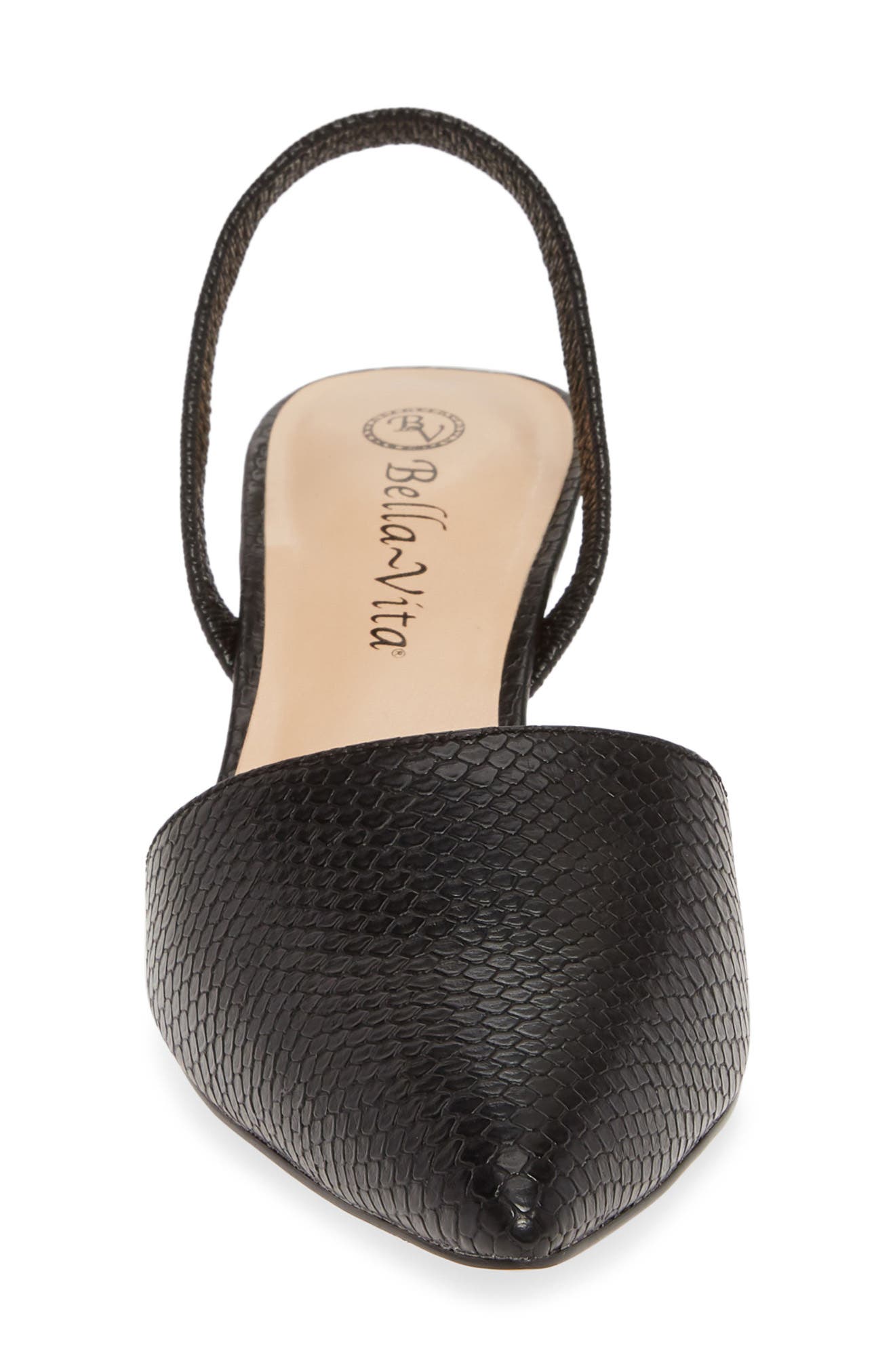 Bella Vita Sarah II Slingback Pump, Alternate, color, Blk Snake