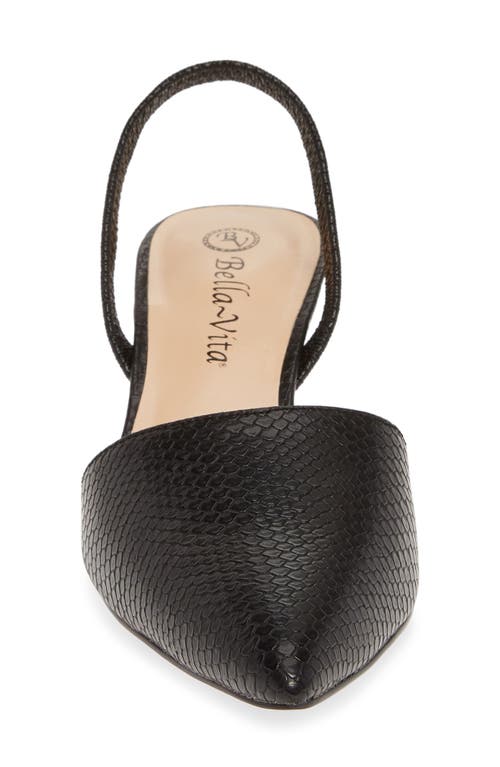 Bella Vita Sarah Ii Slingback Pump In Black