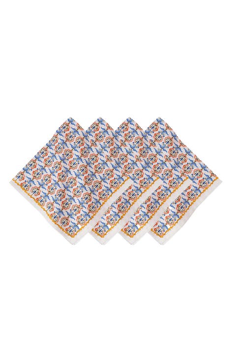 Emilie Set of 4 Floral Napkins