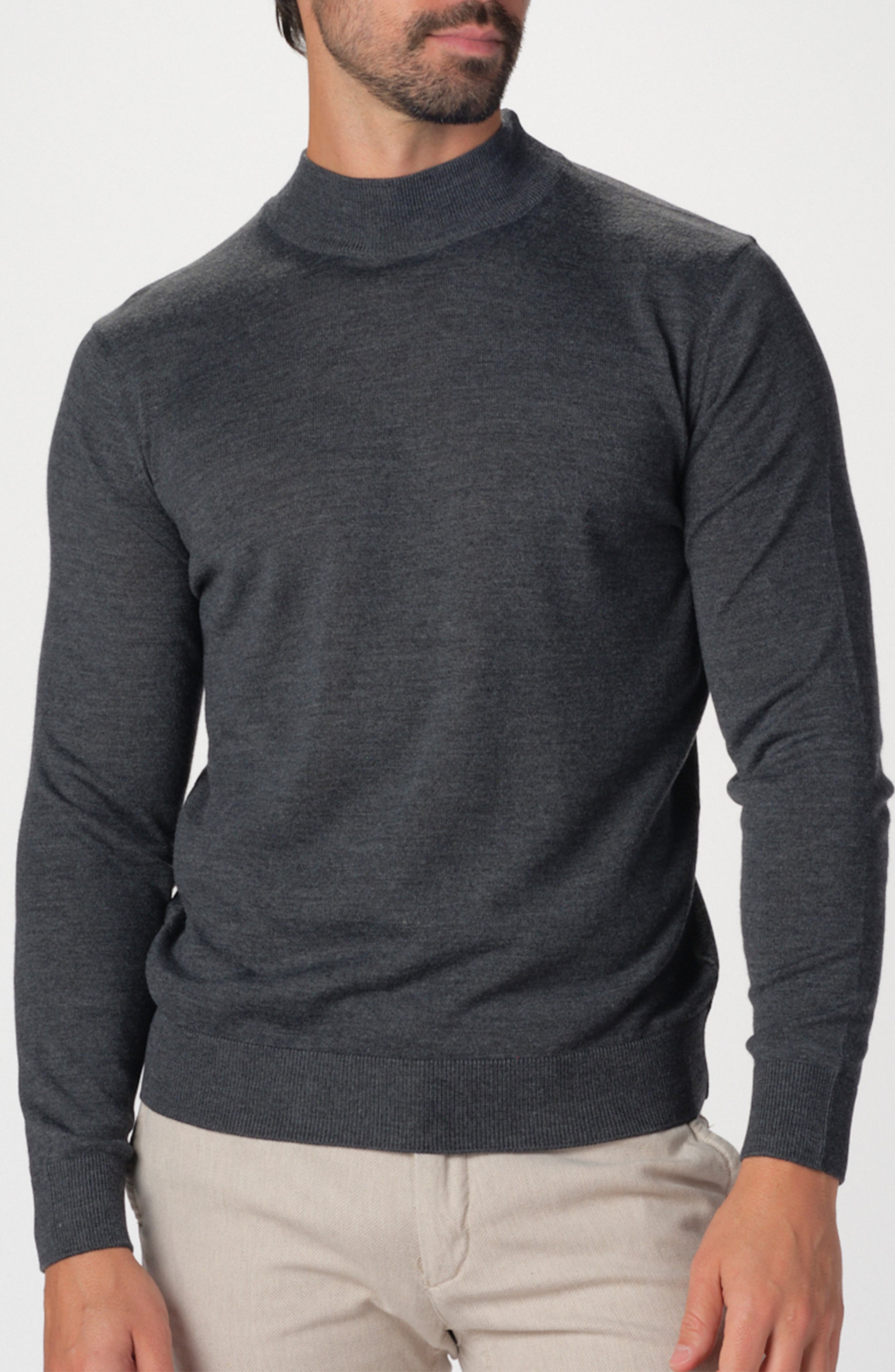 Featherweight Merino Mock Neck Sweater