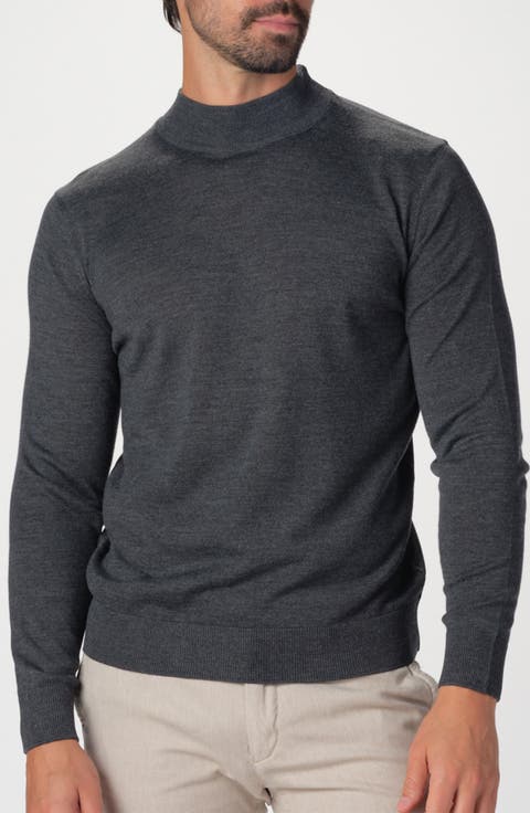 Featherweight Merino Mock Neck Sweater