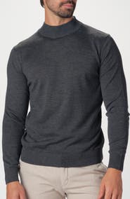 GARNET Featherweight Merino Mock Neck Sweater