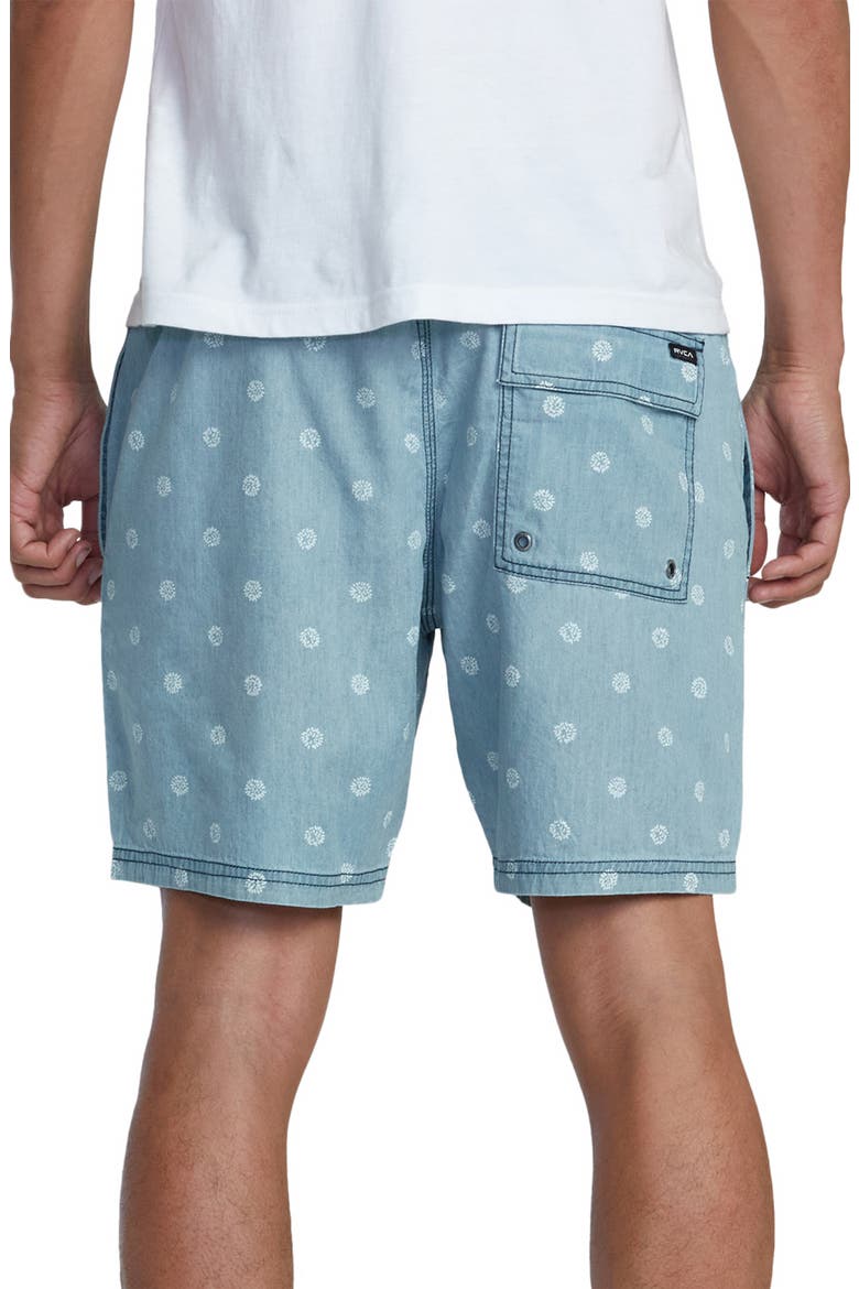 Escape Cotton Chambray Drawstring Shorts, Alternate, color, WASHED INDIGO