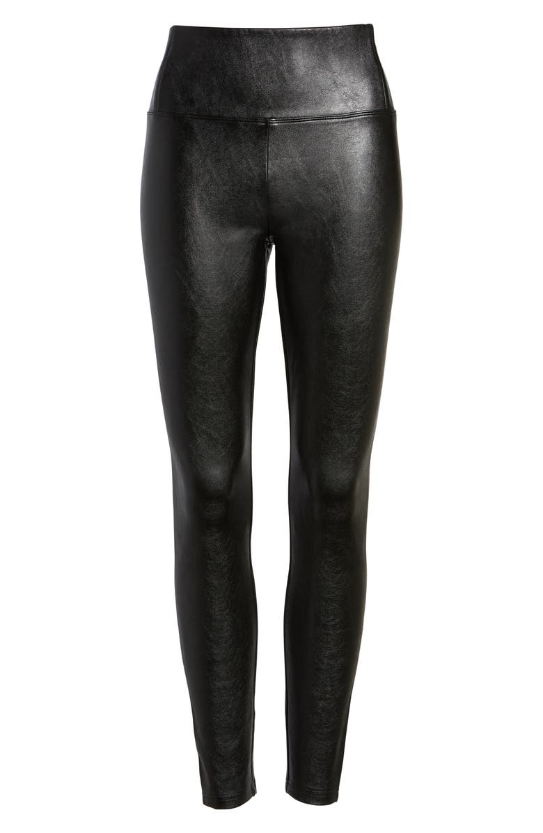 Love, Fire Faux Leather Leggings, Alternate, color, 