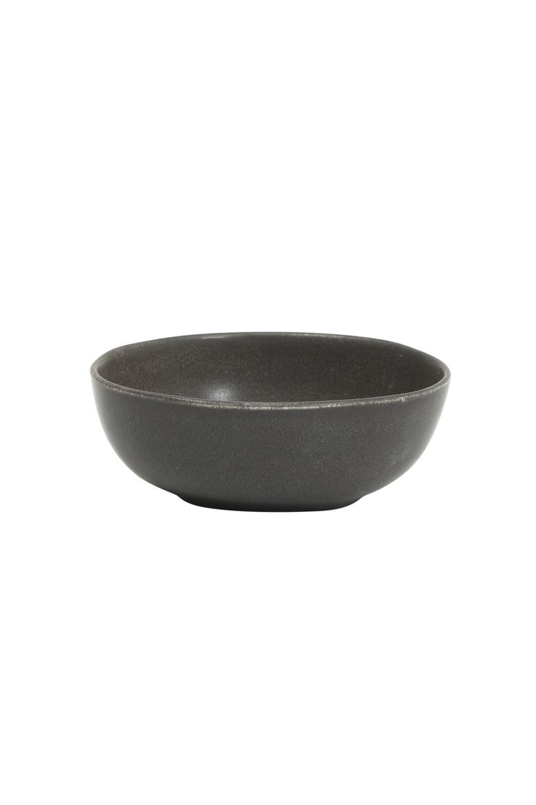 Zion Mist 16-Piece Reactive Glaze Stoneware Dinnerware Set, Alternate, color, Black