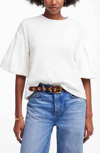 Madewell Puff Sleeve Sweatshirt T-Shirt