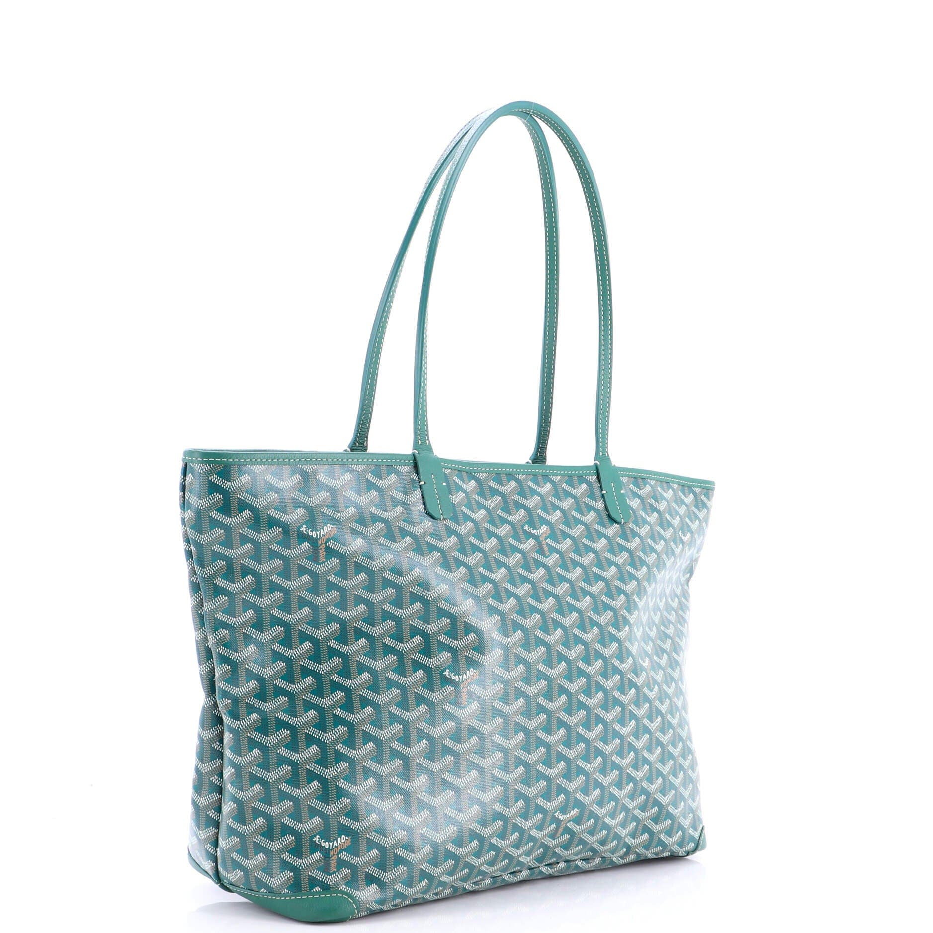 Pre-Owned Goyard Artois Tote Coated Canvas MM, Alternate, color, Green