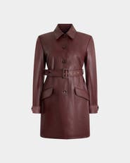 Bally Belted Coat in Leather