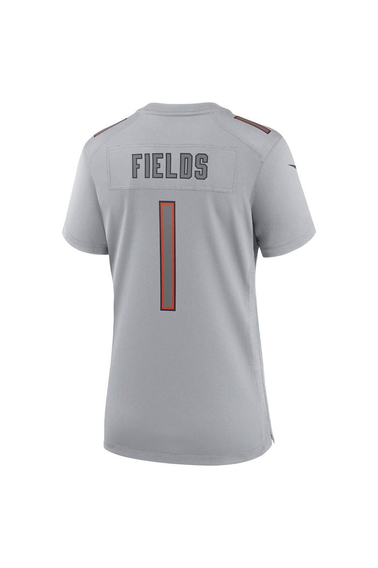 Women's Nike Justin Fields Gray Chicago Bears Atmosphere Fashion Game Jersey, Alternate, color, Gray