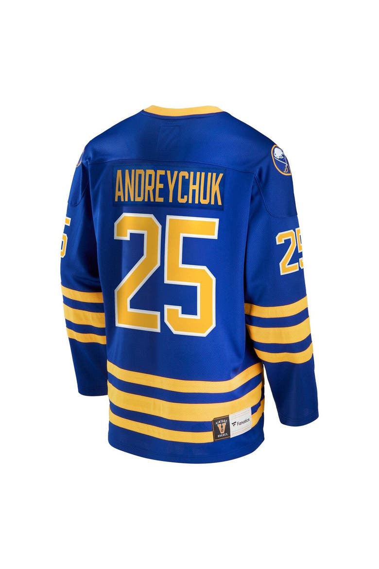Men's Fanatics Branded Dave Andreychuk Royal Buffalo Sabres Breakaway Retired Player Jersey, Alternate, color, Royal