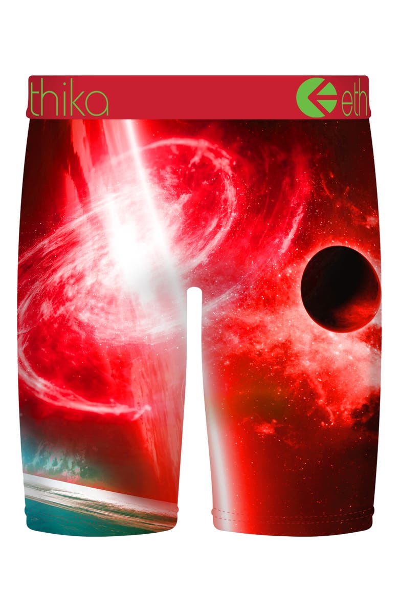 Ethika Kids' Red Planet Boxer Briefs, Alternate, color, Red Planet