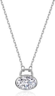 Lafonn Oval Lock Necklace