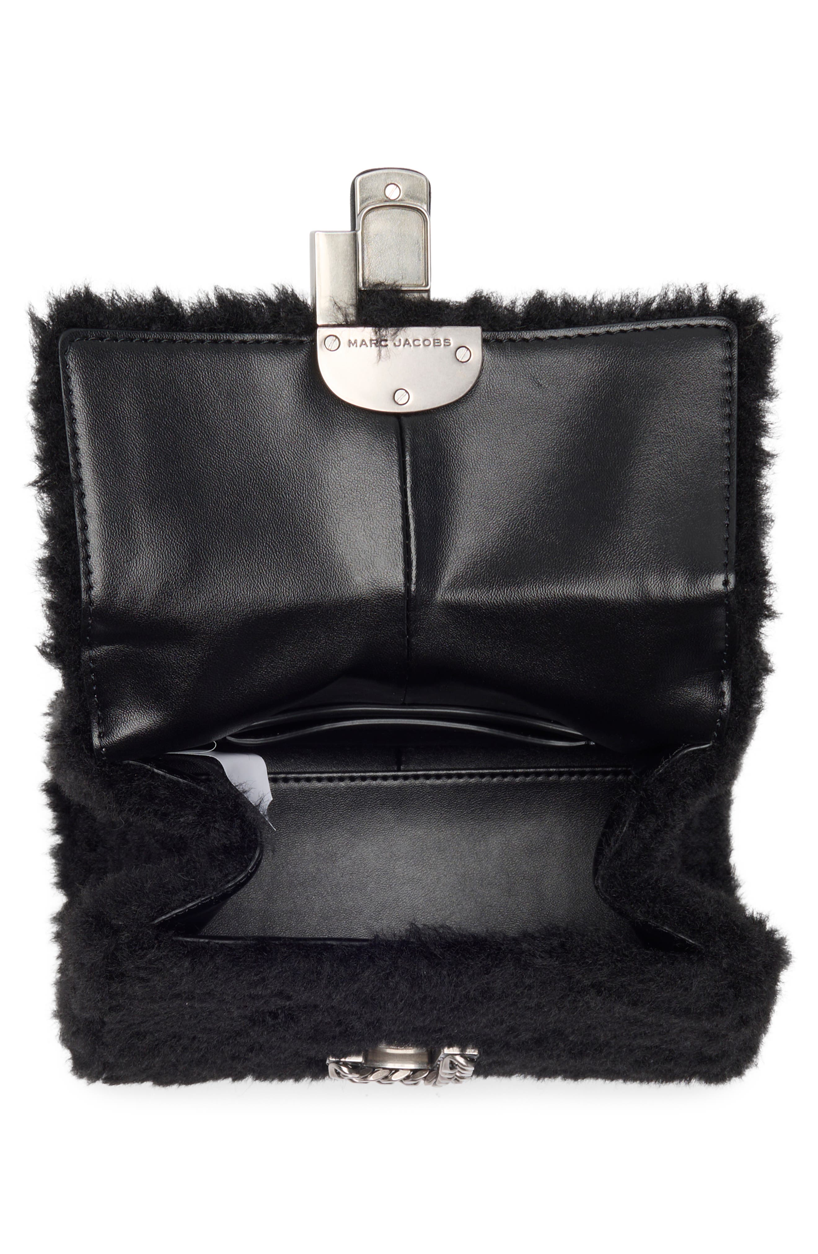Marc Jacobs Faux Fur Min Top Handle Satchel, Alternate, color, 