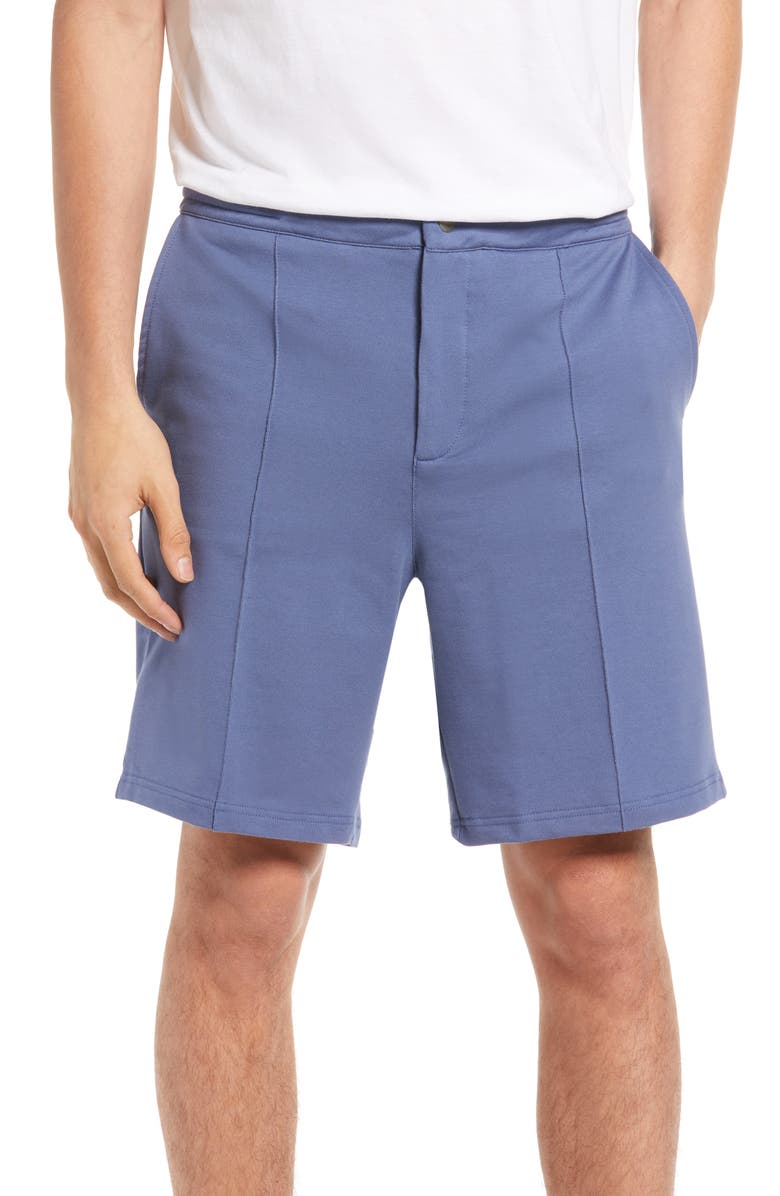 Stone Rose French Terry Shorts, Main, color, Blue