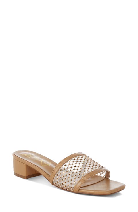 Kenzia Rhinestone Studded Sandal