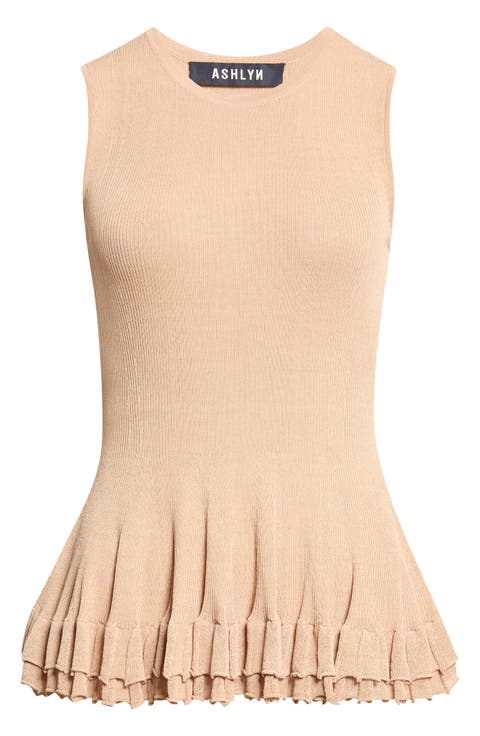 Greer Crew Neck Sleeveless Shell