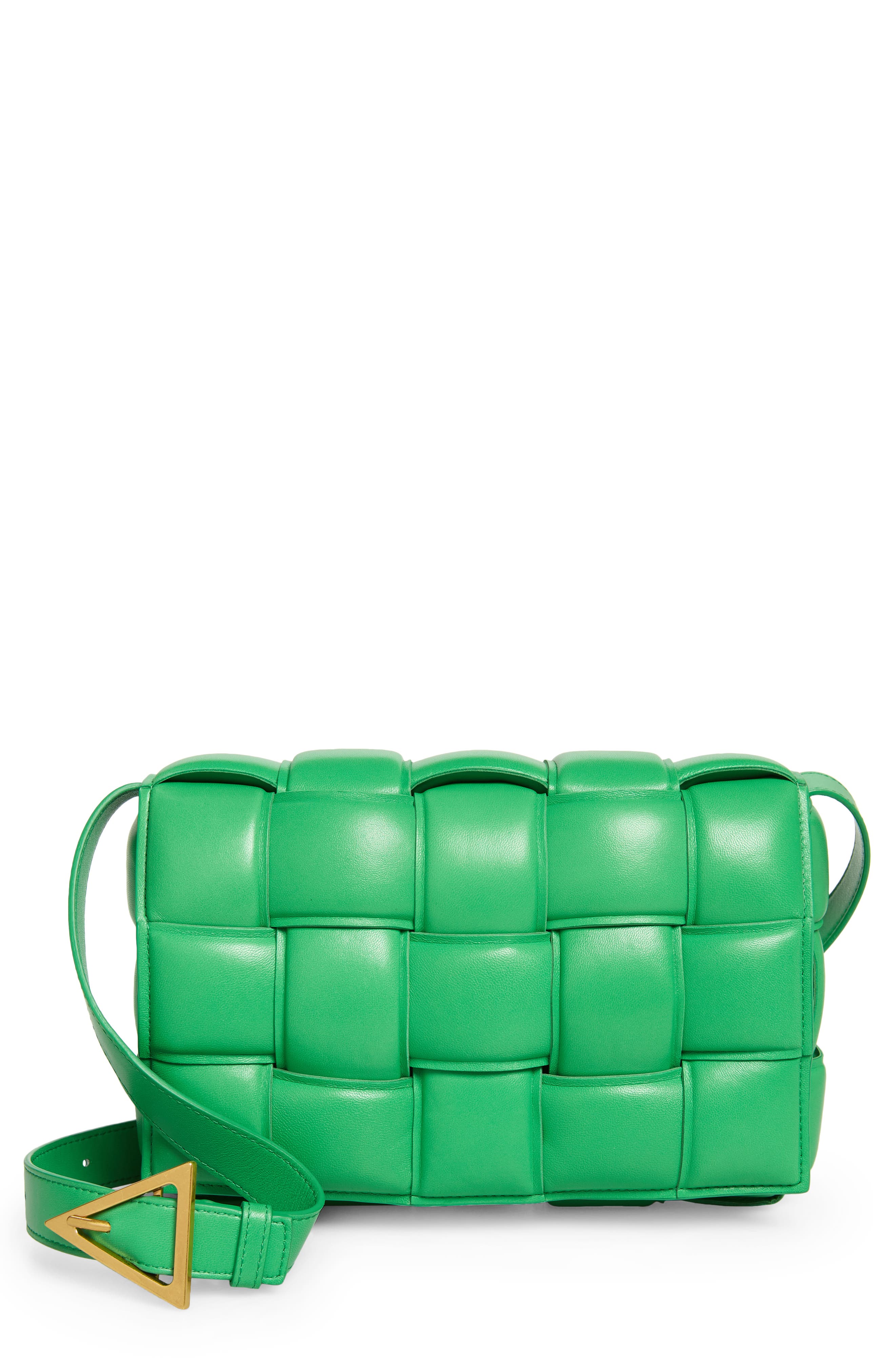 Padded Cassette Bag, Main, color, GRASS/ GOLD